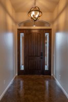 foyer, door with sidelights