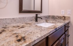 Granite bathroom vanity