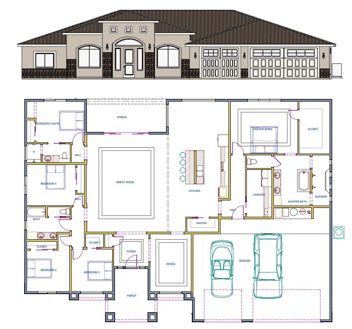 Spec Sheet of home during construction in Hereford Arizona